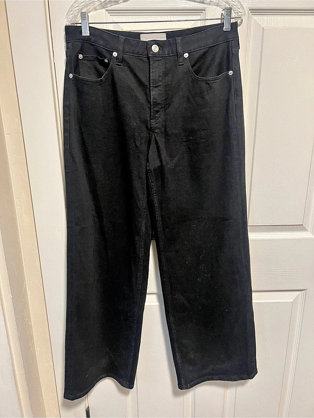 Everlane The Mid-Way Jean Straight Leg Jeans in Black